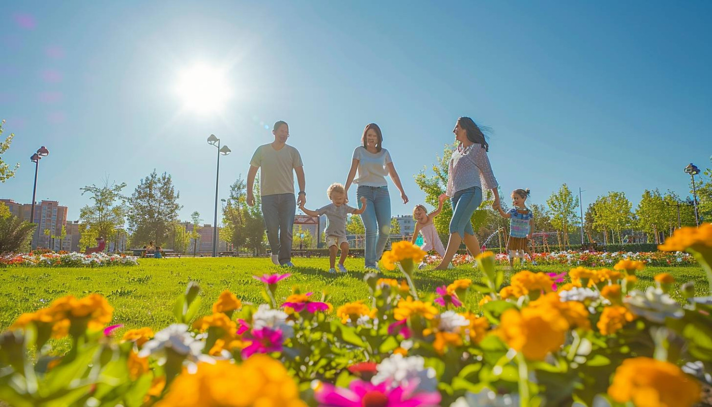 Activités détente et loisirs en famille dans une ville thermale